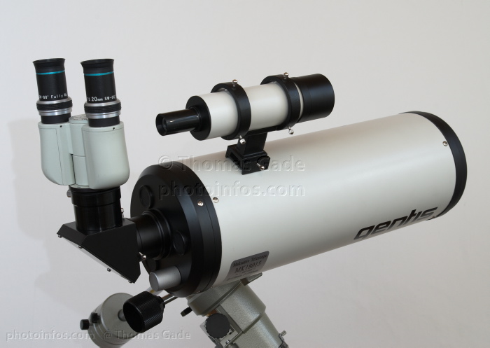 Teleskop mit einem Binokular von Denkmeier
Teleskop mit einem Binokular von Denkmeier. Bosma 6 Zoll Maksutov.
Schlüsselwörter: 2008;Astronomie;astronomy;Binokular;Bosma;Denkmeier;Fernrohr;Finderscope;Maksutov;MK18015;Optik;Qentis;Sucherfernrohr;telescope;Teleskop