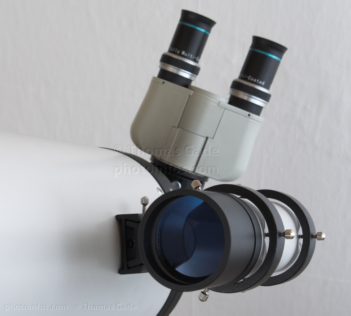 Teleskop mit einem Binokular von Denkmeier
Teleskop mit einem Binokular von Denkmeier. Bosma 6 Zoll Maksutov.
Schlüsselwörter: 2008;Astronomie;astronomy;Binokular;Bosma;Denkmeier;Fernrohr;Finderscope;Maksutov;MK18015;Optik;Qentis;Sucherfernrohr;telescope;Teleskop