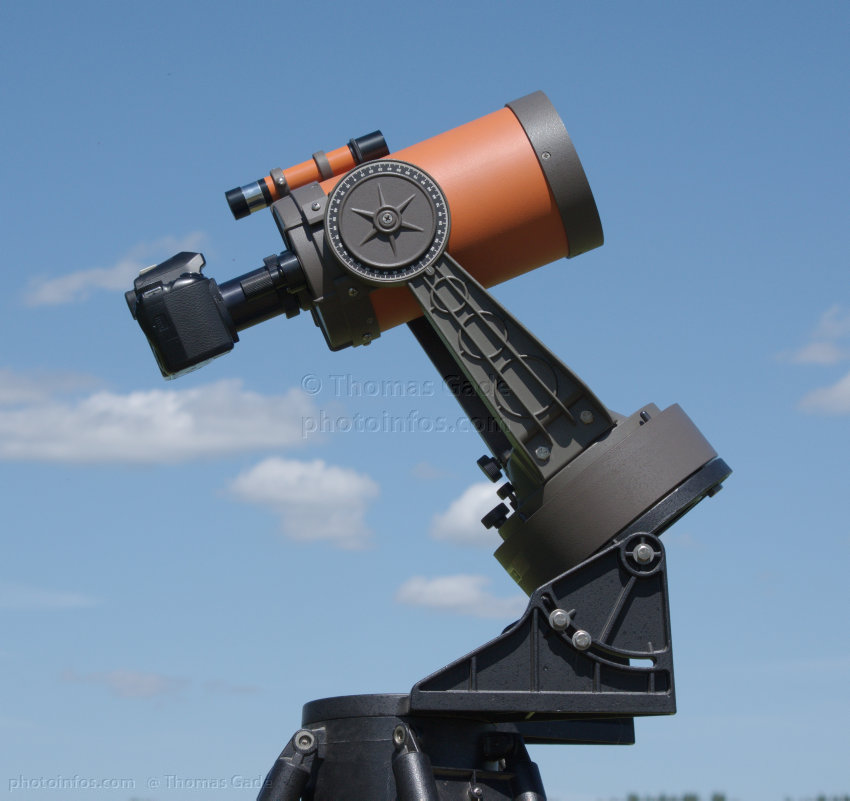 Celestron C5 Teleskop
30.6.2015. Linum. Celestron C5 Teleskop mit DSLR und Gabelmontierung
Schlüsselwörter: 2015;C5;Celestron;DSLR;fork mount;Fotografie;Gabelmontierung;Teleskop