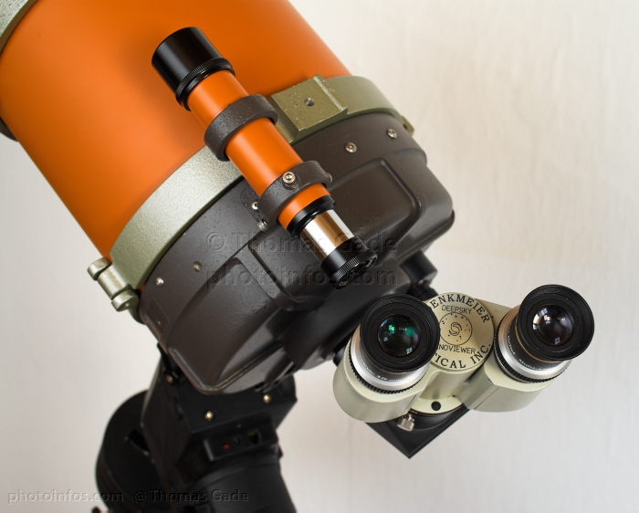 Celestron C8 Teleskop. Schmidt Cassegrain
11. 5. 2008.  Astronomie. Celestron C8 - Schmidt-Cassegrain Teleskop auf einer HEQ-5 Montierung mit Denkmeier Binokular
Schlüsselwörter: 2008;Astronomie;Binokular;C8;Celestron;Denkmeier;Fernrohr;HEQ5;Montierung;Optik;parallaktische;Schmidt Cassegrain;SCT;telescope;Teleskop